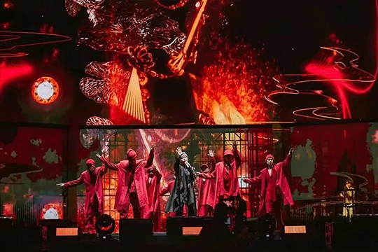 周杰伦新加坡演唱会，3377大屏闪耀全场！