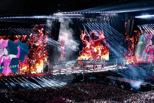 天后回归！3377LED巨幕助力张韶涵打造梦幻舞台，唱响哈尔滨！